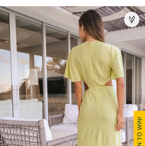 Lulu's | Dresses | Lulus Summer Journey Light Green Tiefront Cutout Midi  Dress | Poshmark